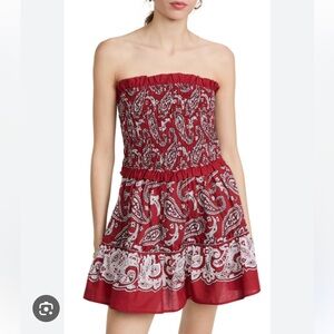 SEA - Theodora Paisley Strapless Coverup Dress, Size Medium, NWOT